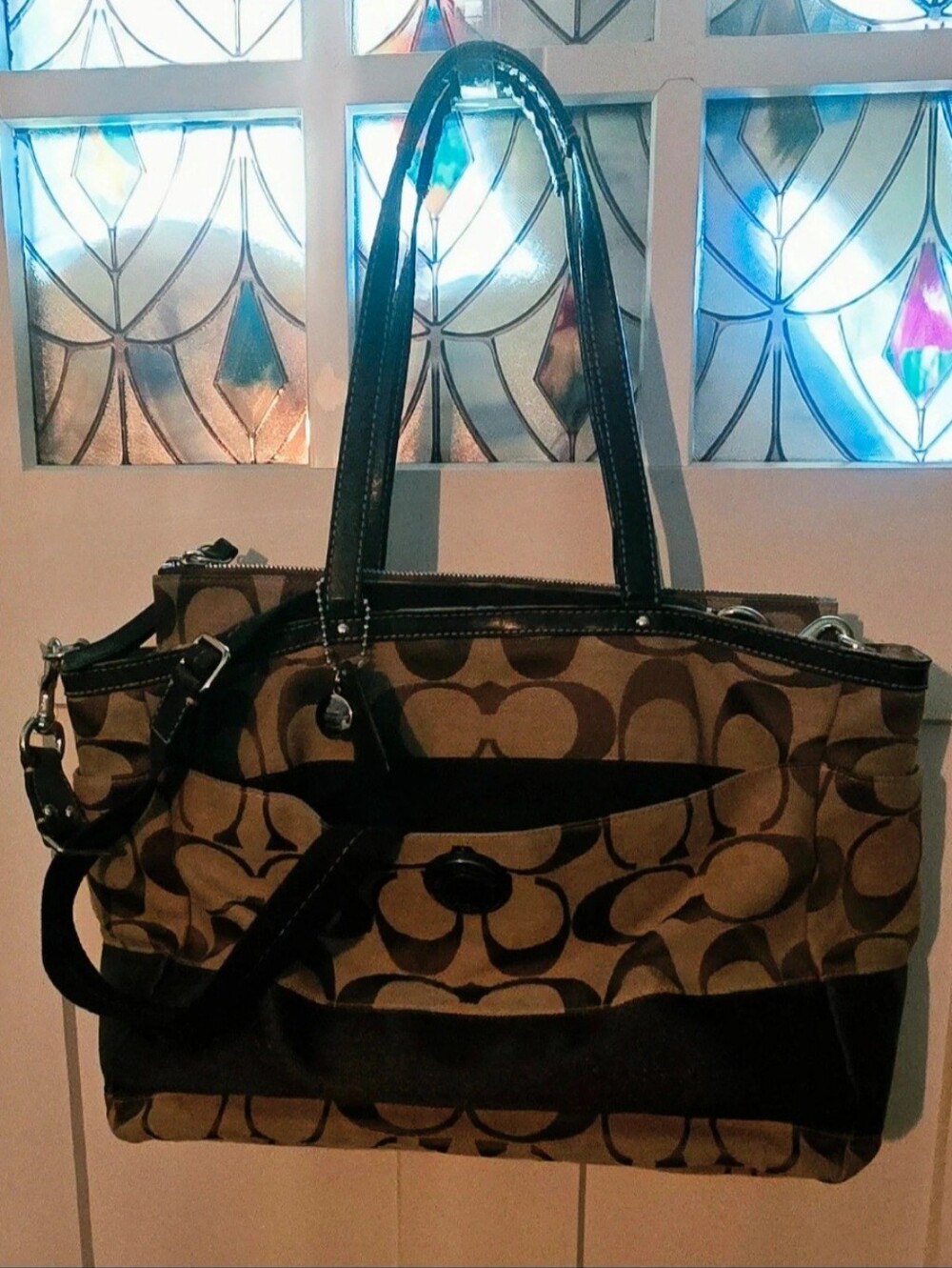 Coach Laptop/Diaper Bag Signature Canvas Tote